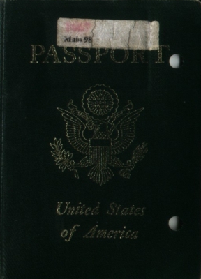 Front of my old, tattered passport