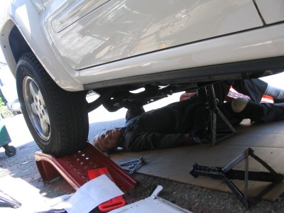 Kirk Under Car