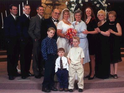 Donna with her father's family