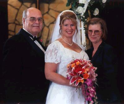 Donna with her parents
